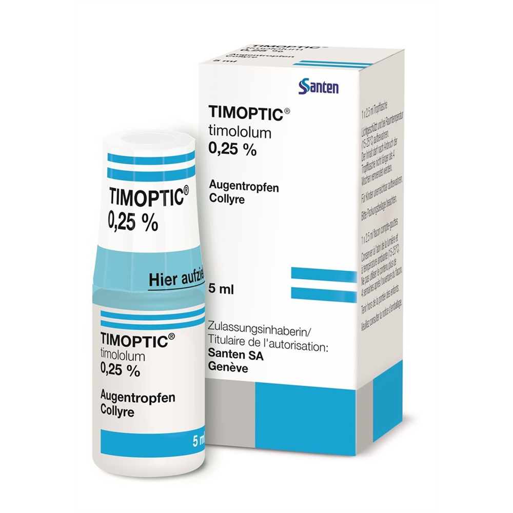 TIMOPTIC gtt opht 0.25 % fl 5 ml