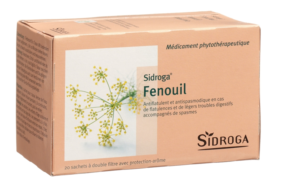 SIDROGA fenouil 20 sach 2 g