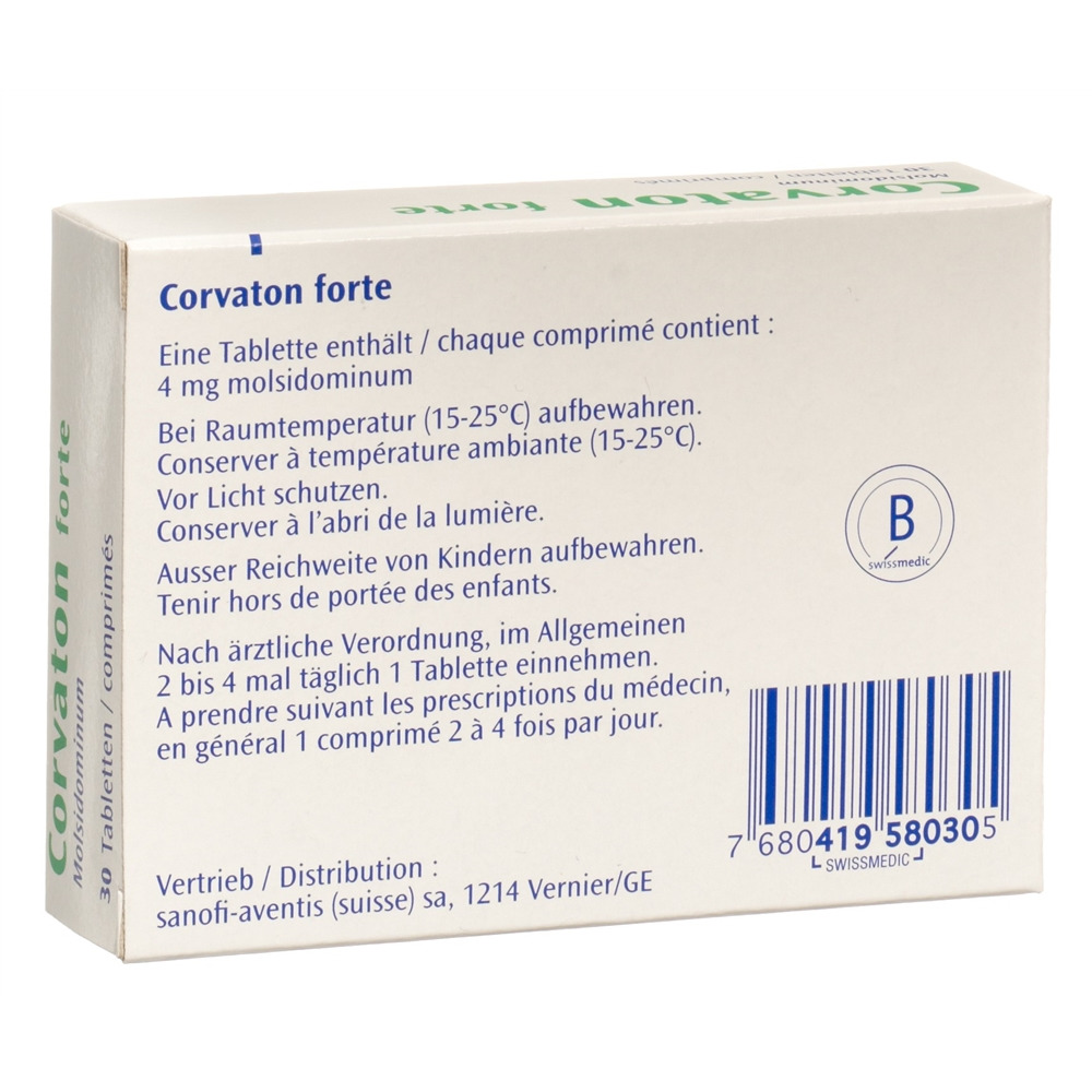 Corvaton forte, Tabletten