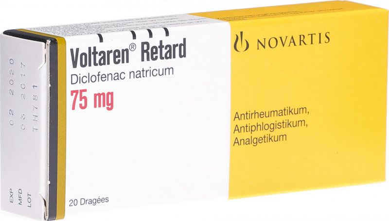 Voltaren Retard 75 mg, Dragées
