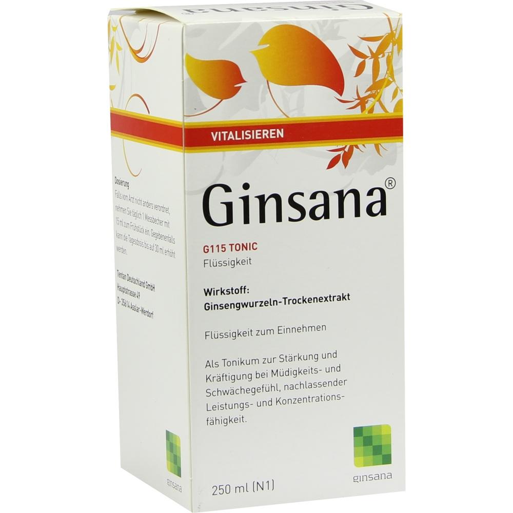 Ginsana tonico con aroma di ciliegia, fluido per uso orale