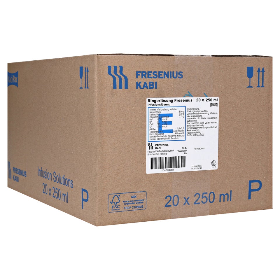 RINGER-LACTAT Fresenius 250ml KabiPac 20 pce