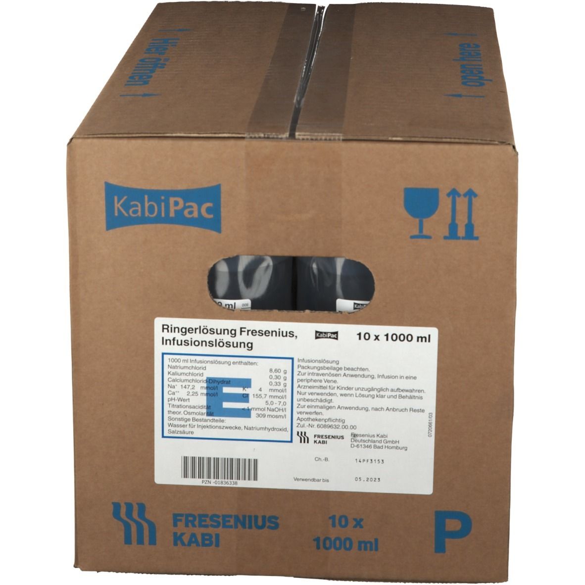 RINGER-LACTAT Fresenius 1000ml KabiPac 10 pce