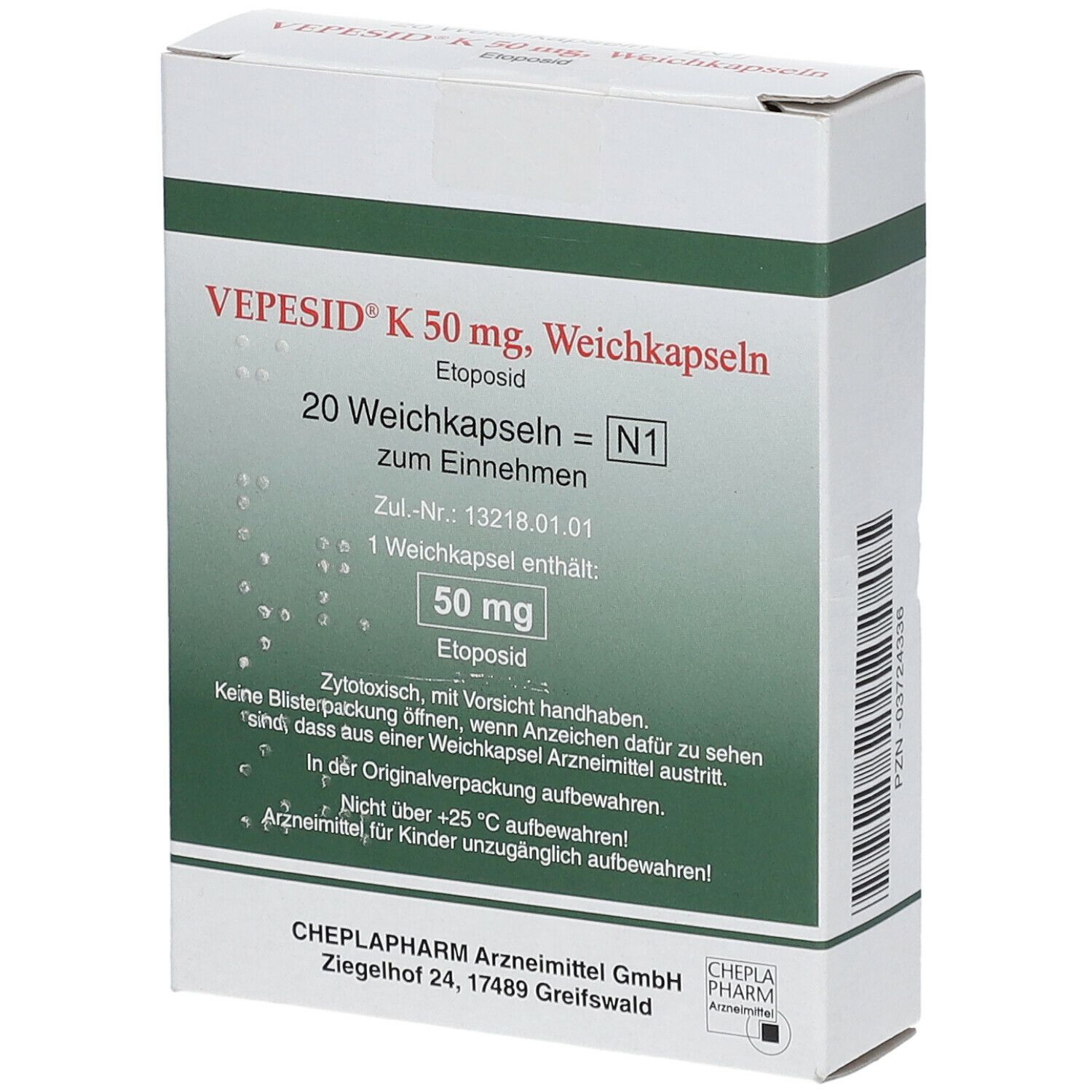 Vepesid 50 mg, Kapseln