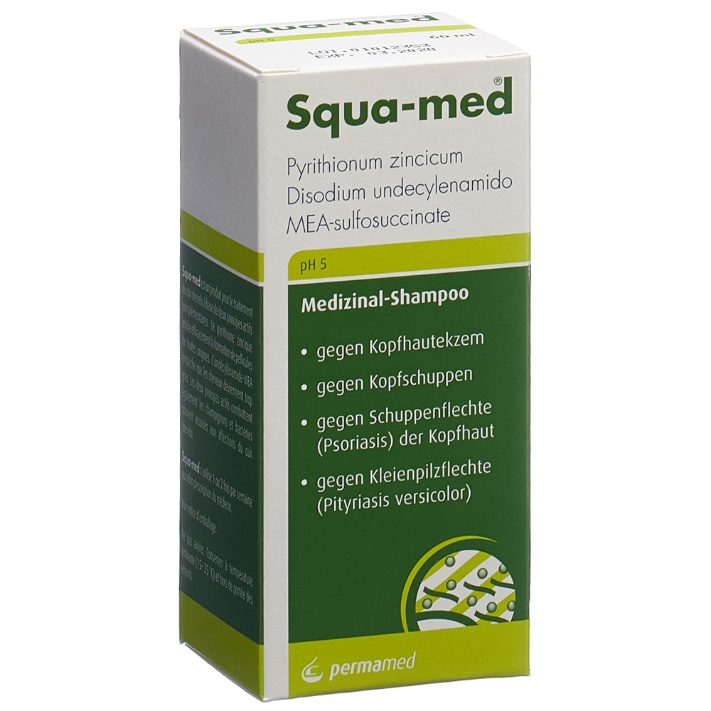SQUA-MED shampooing médicinal pH 5 fl 60 ml