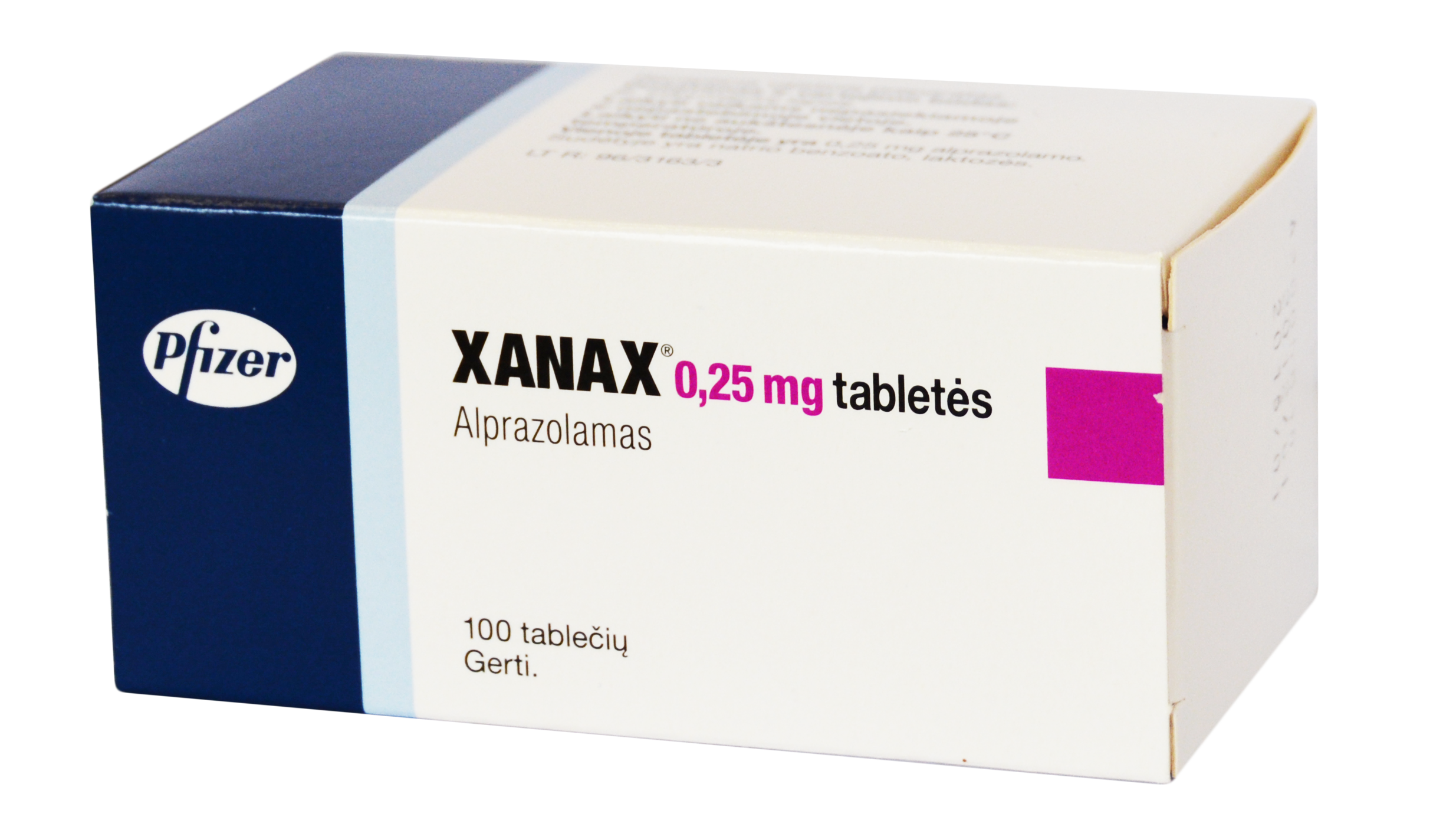 Xanax 0,25 mg, Tabletten