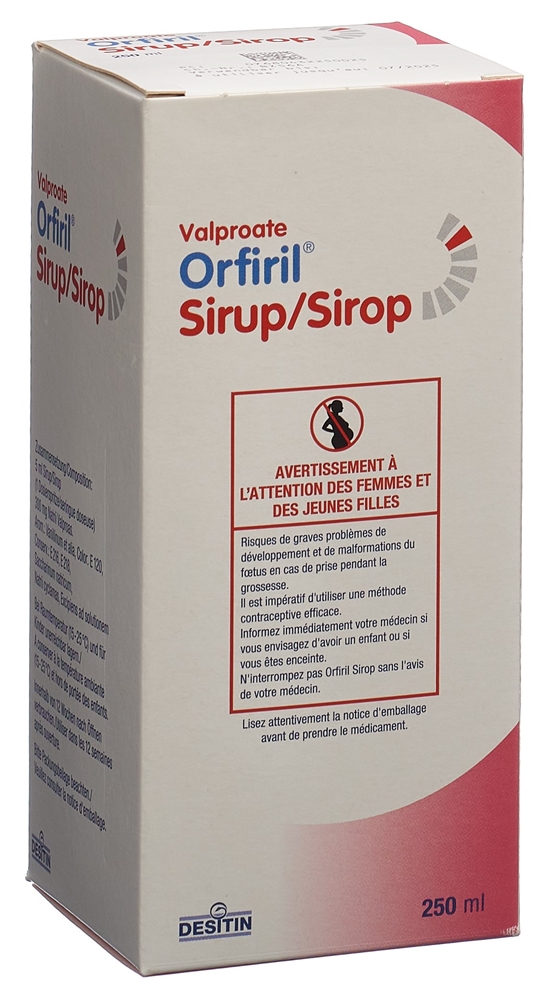 ORFIRIL sirop 300 mg/5ml av ser doseuse fl 250 ml