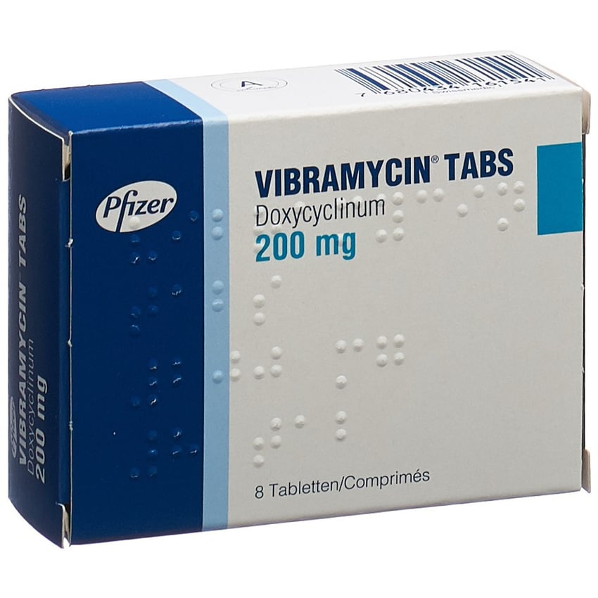 Vibramycin Tabs 200 mg, Tabletten