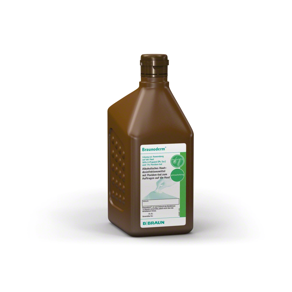 BRAUNODERM sol alcoolique coloré 10 fl 1000 ml