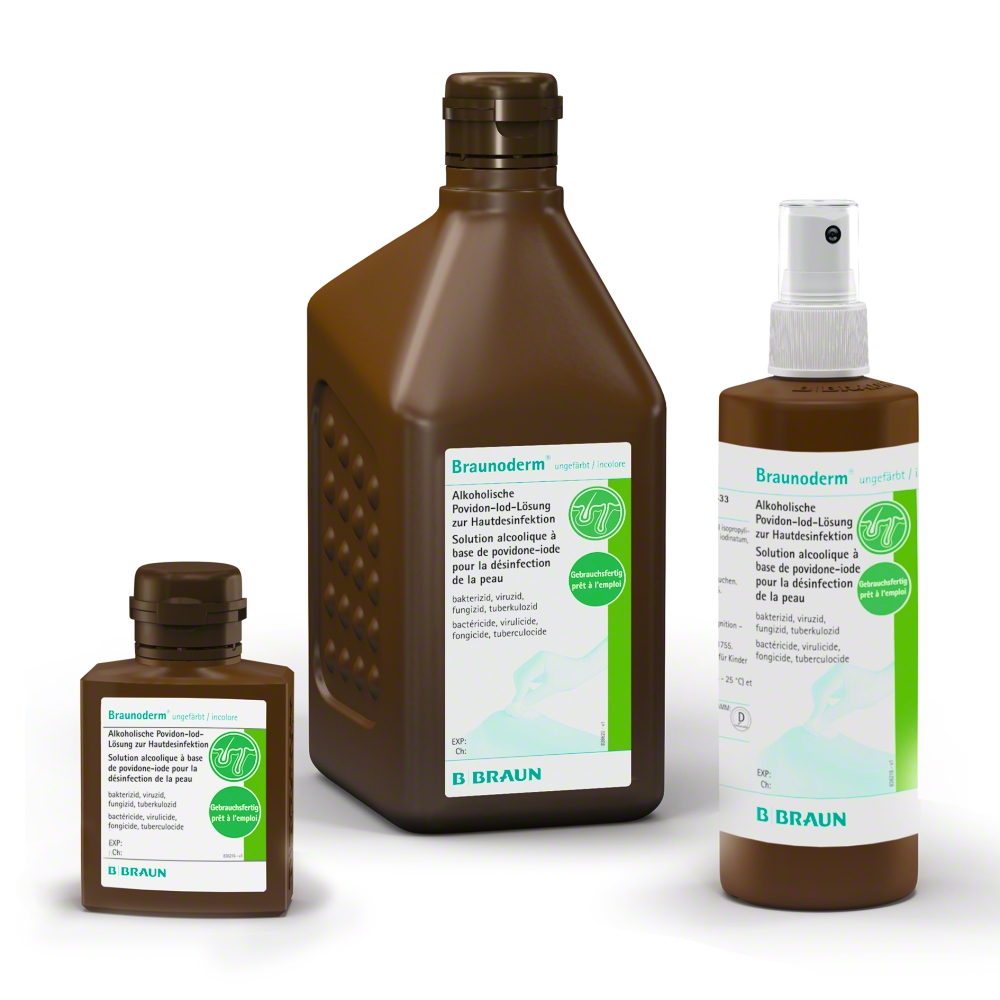 BRAUNODERM sol alcoolique incolore 20 fl 100 ml