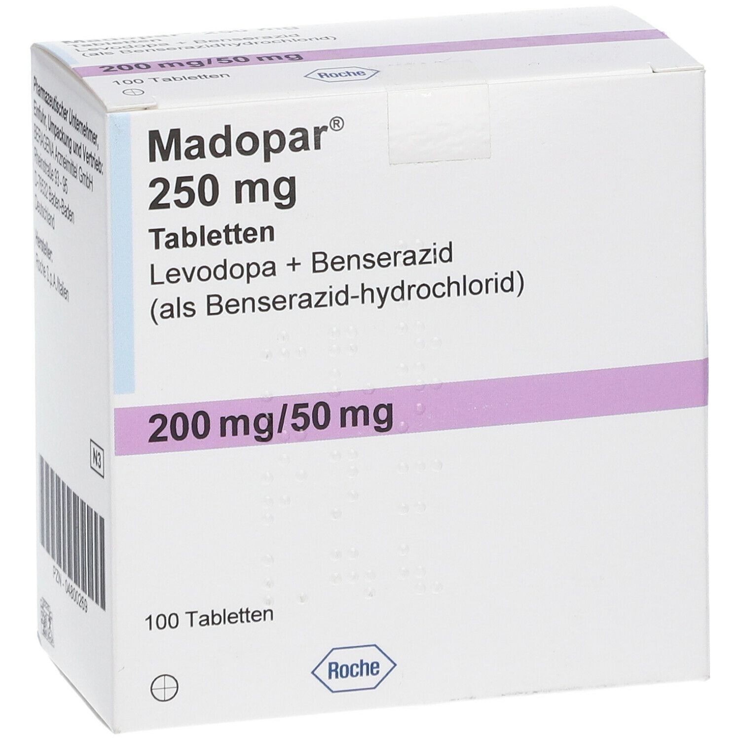 Madopar 250, Tabletten