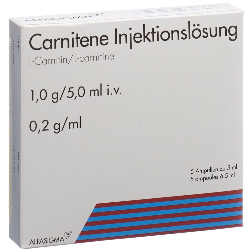 Carnitene 1.0 g/5.0 ml, Injektionslösung