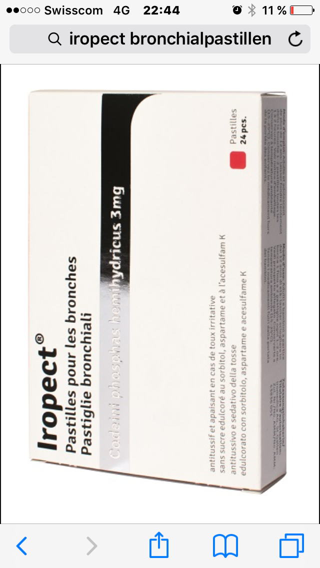 Iropect Bronchialpastillen, Lutschpastillen