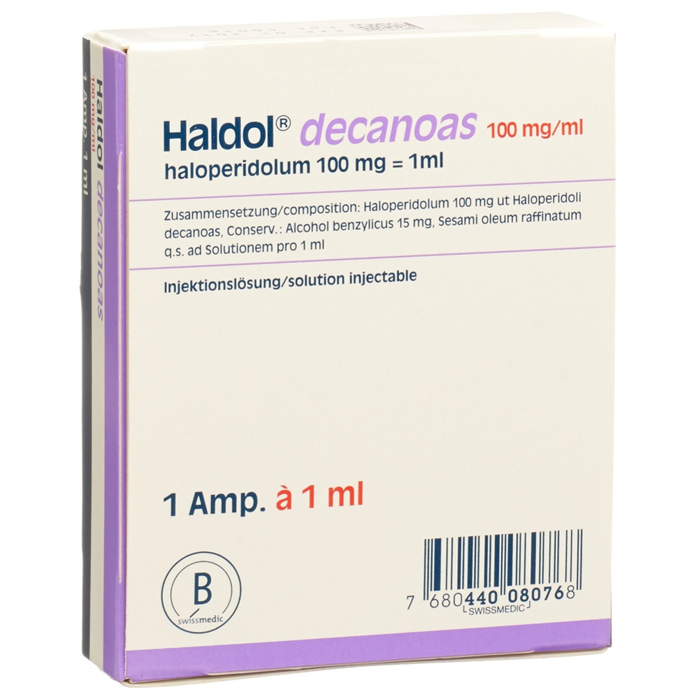 HALDOL decanoas sol inj 100 mg/ml amp 1 ml