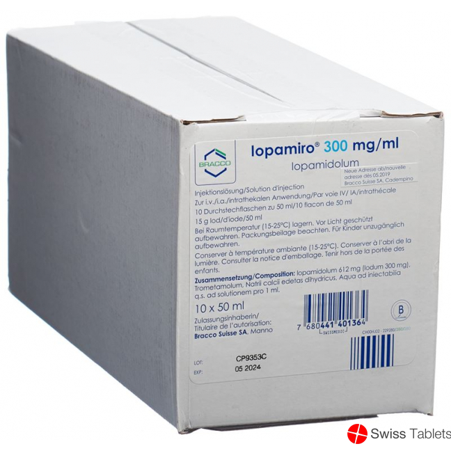 IOPAMIRO sol inj 300 mg/ml 10ml fl