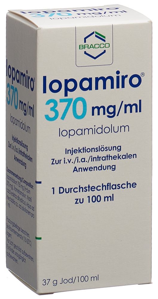 IOPAMIRO sol inj 370 mg/ml 100ml fl