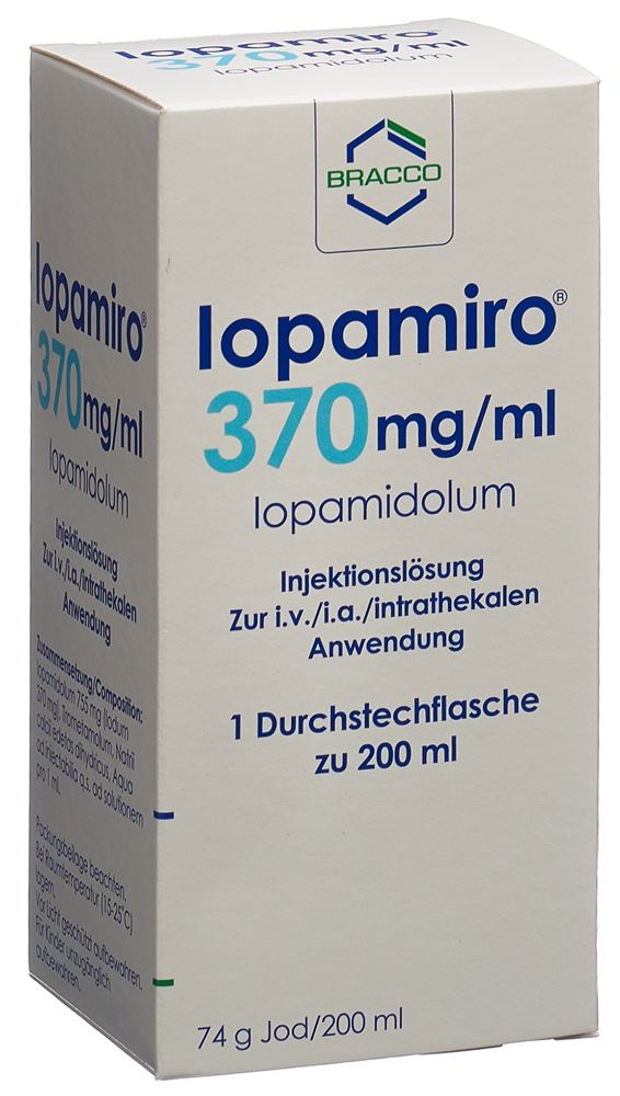IOPAMIRO sol inj 370 mg/ml 200ml fl
