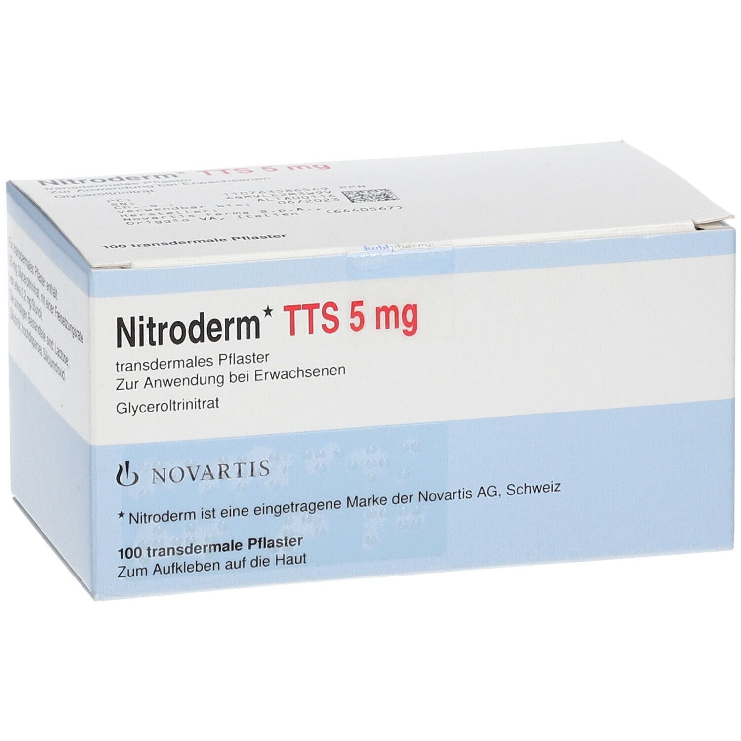 Nitroderm TTS 5, transdermales Pflaster