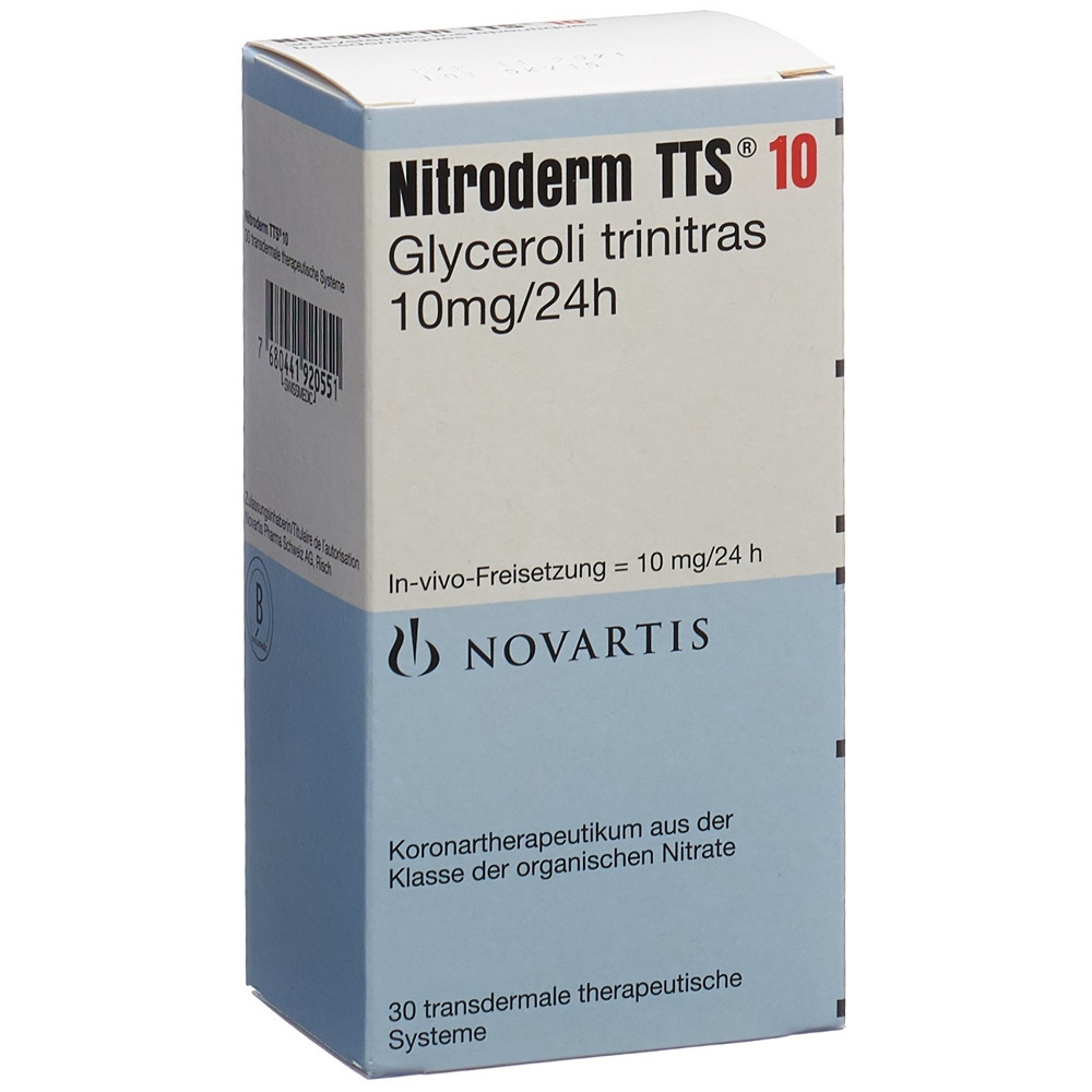 Nitroderm TTS 10, transdermales Pflaster