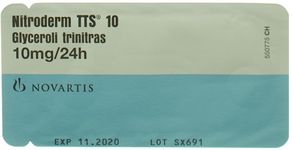NITRODERM TTS 10 mg/24h sach 10 pce