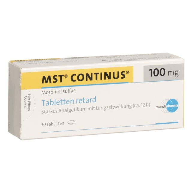 MST Continus 100 mg, Tabletten retard