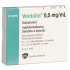 Ventolin 0.5 mg/ml, Injektionslösung