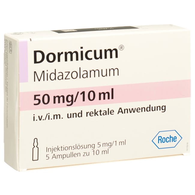 Dormicum 50 mg/10 mL, Injektionslösung