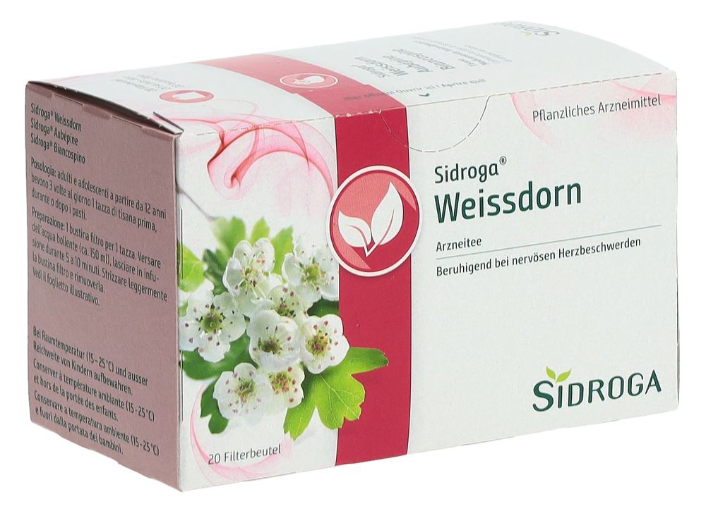 SIDROGA aubépine 20 sach 1.5 g