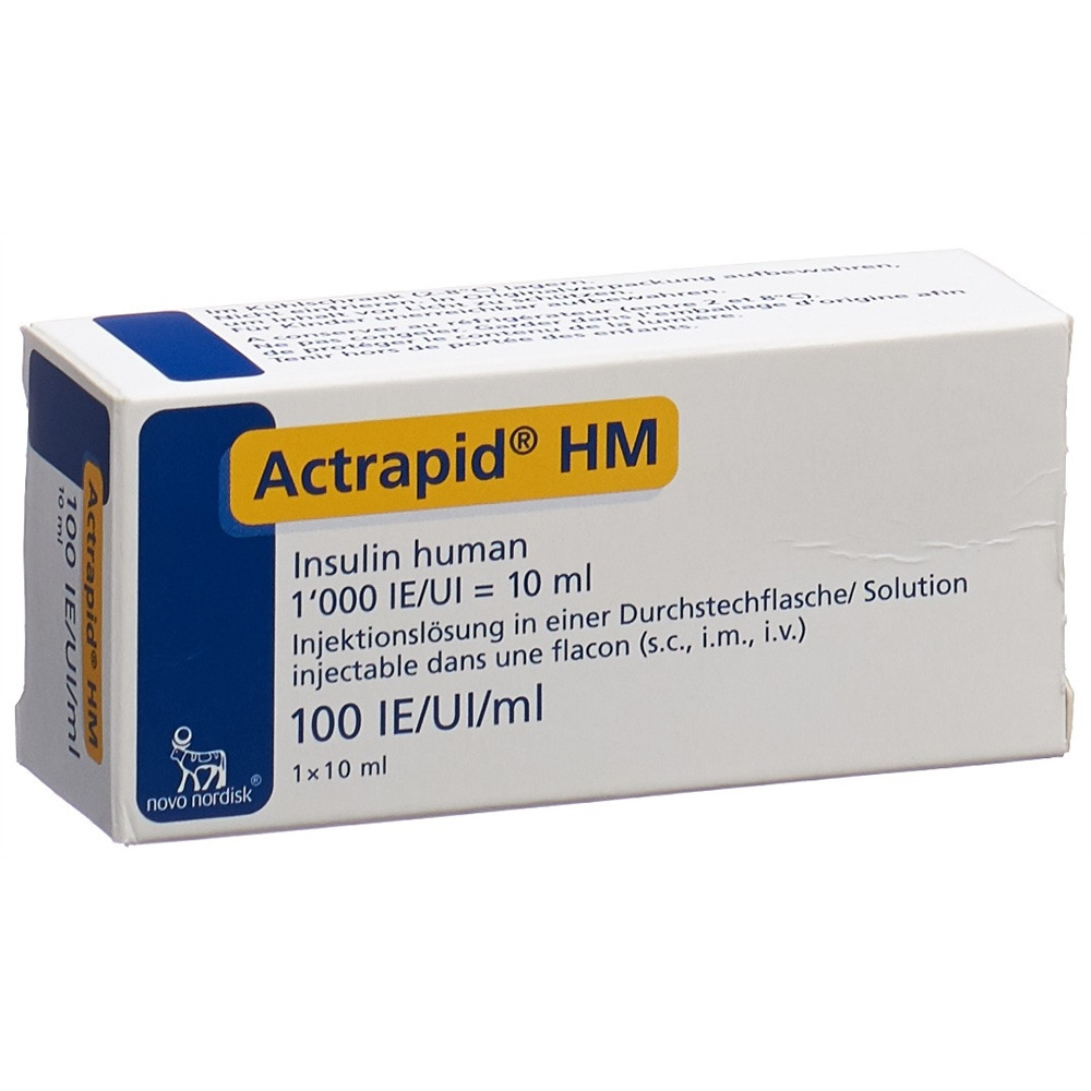 INSULIN Actrapid HM 100 UI/ml flac 10 ml