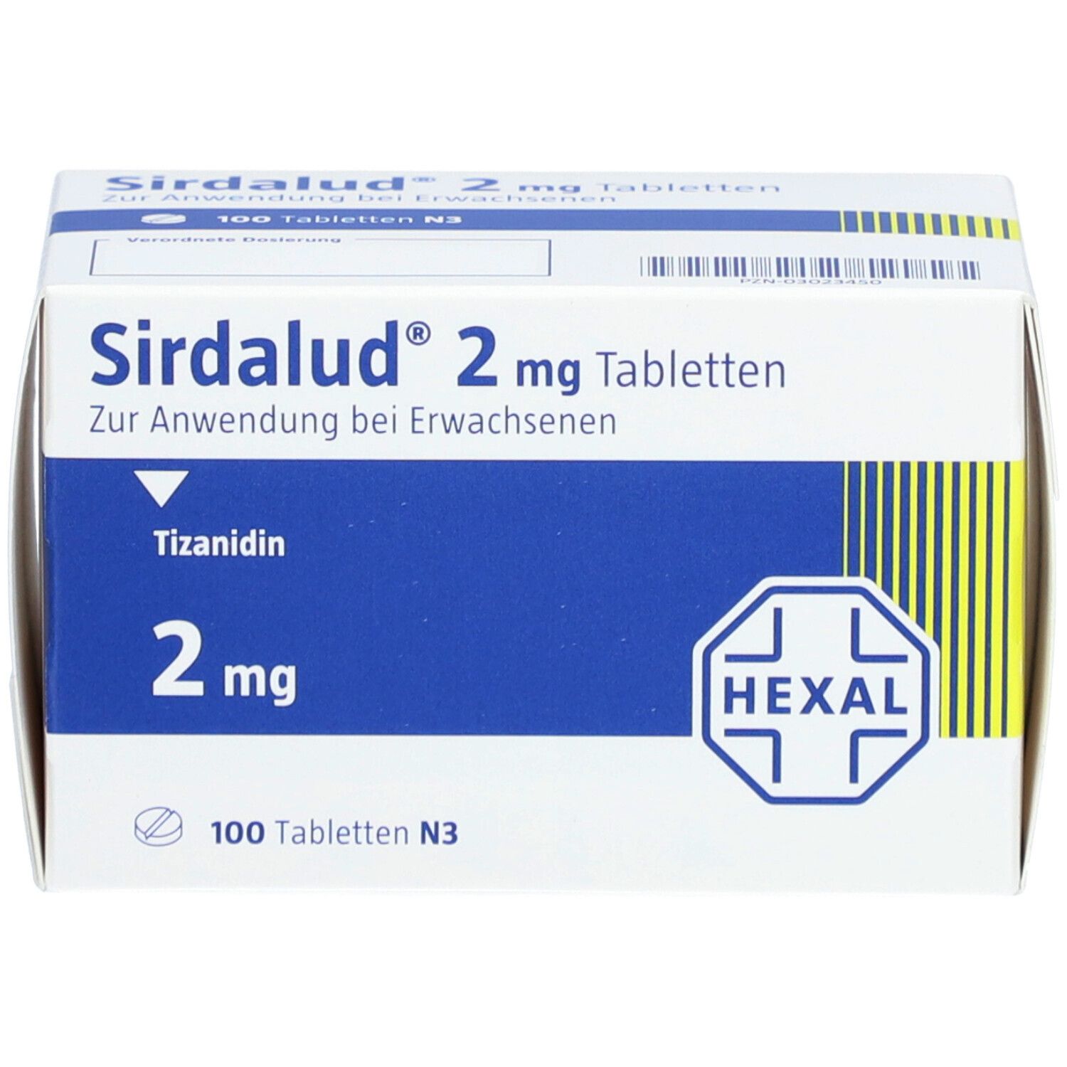 Sirdalud 2 mg, Tabletten