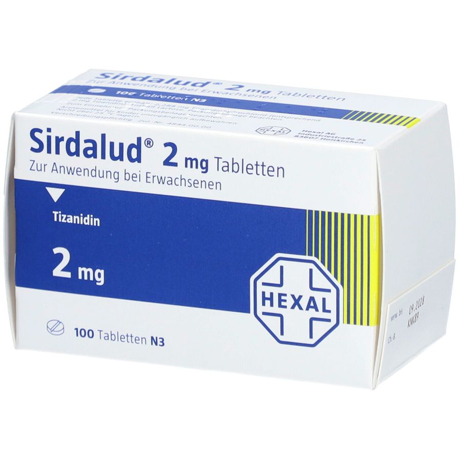 Sirdalud 2 mg, Tabletten