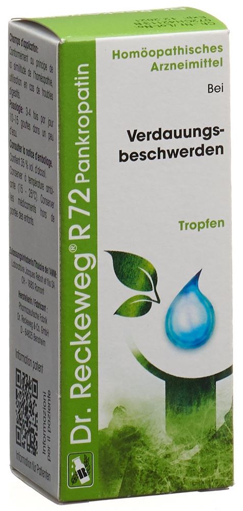 RECKEWEG R72 Pankropatin gouttes fl 50 ml