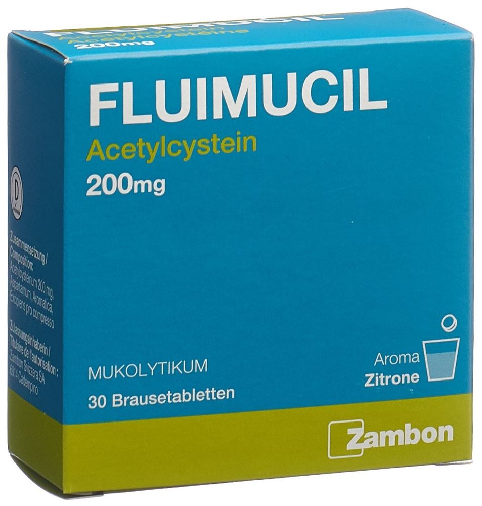 FLUIMUCIL cpr eff 200 mg adult citron 30 pce