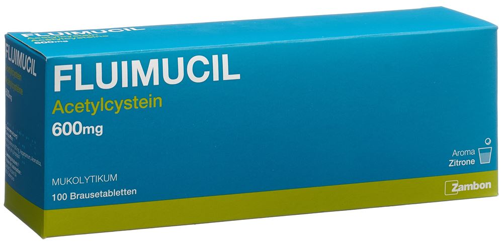 FLUIMUCIL cpr eff 600 mg adult citron 100 pce