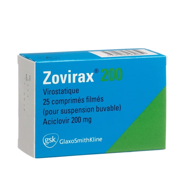 ZOVIRAX cpr pell 200 mg 25 pce