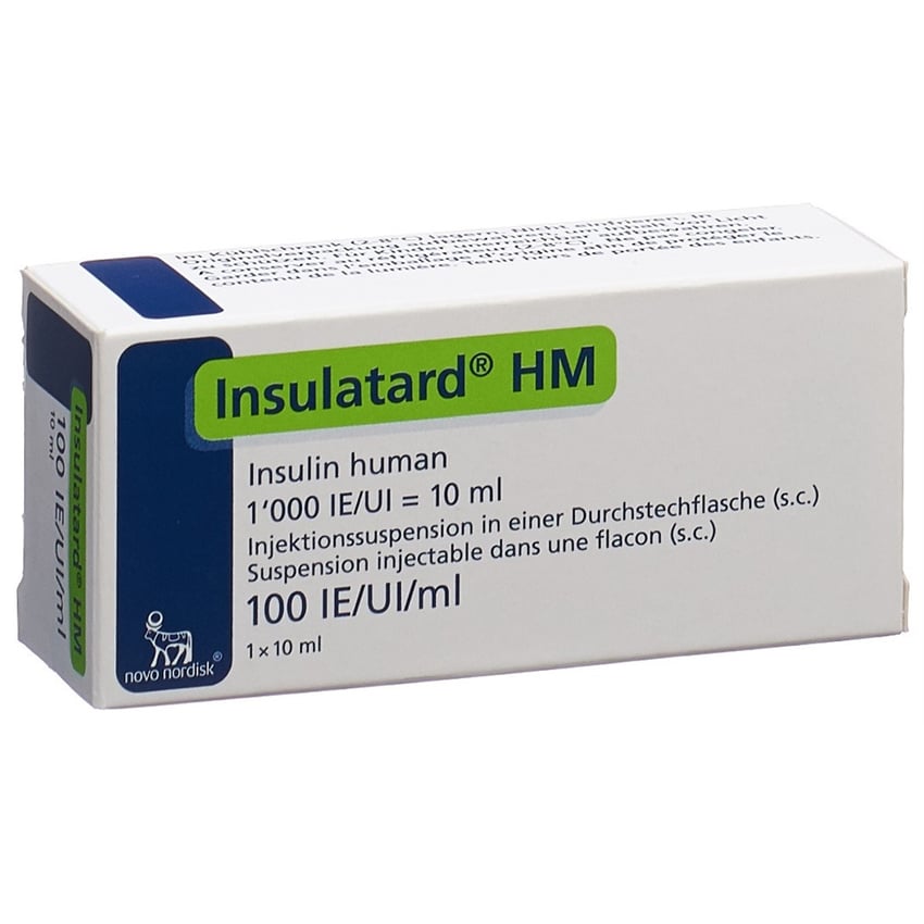 Insulin NovoNordisk Insulatard HM 100 IE/ml, Injektionssuspension