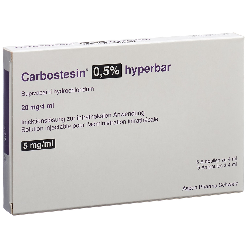 Carbostesin 0,5 % hyperbar, Injektionslösung