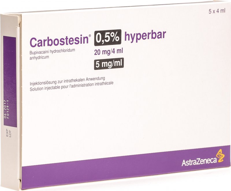 Carbostesin 0,5 % hyperbar, Injektionslösung