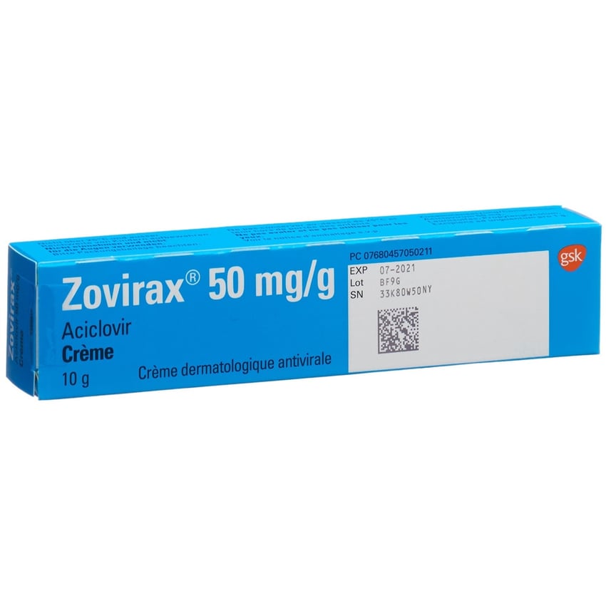 Zovirax, Crème
