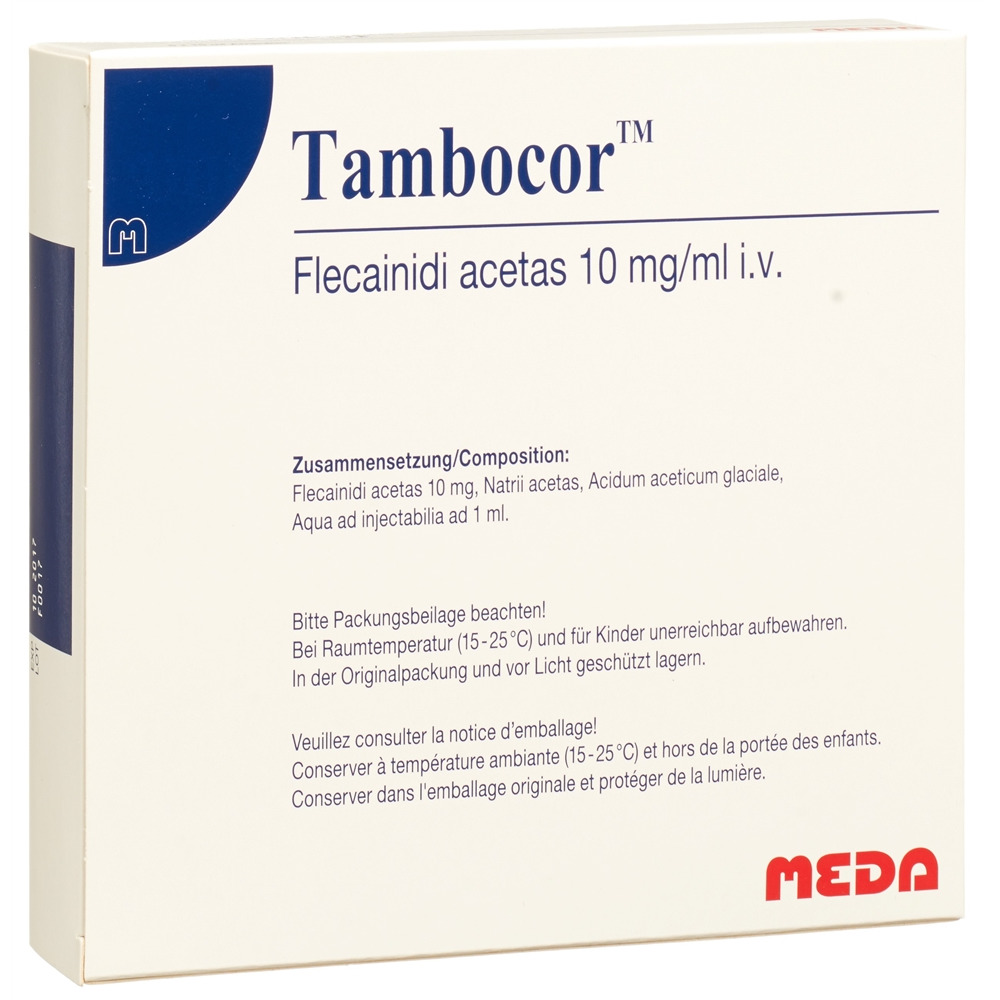 TAMBOCOR sol inj 150 mg/15ml 5 amp 15 ml