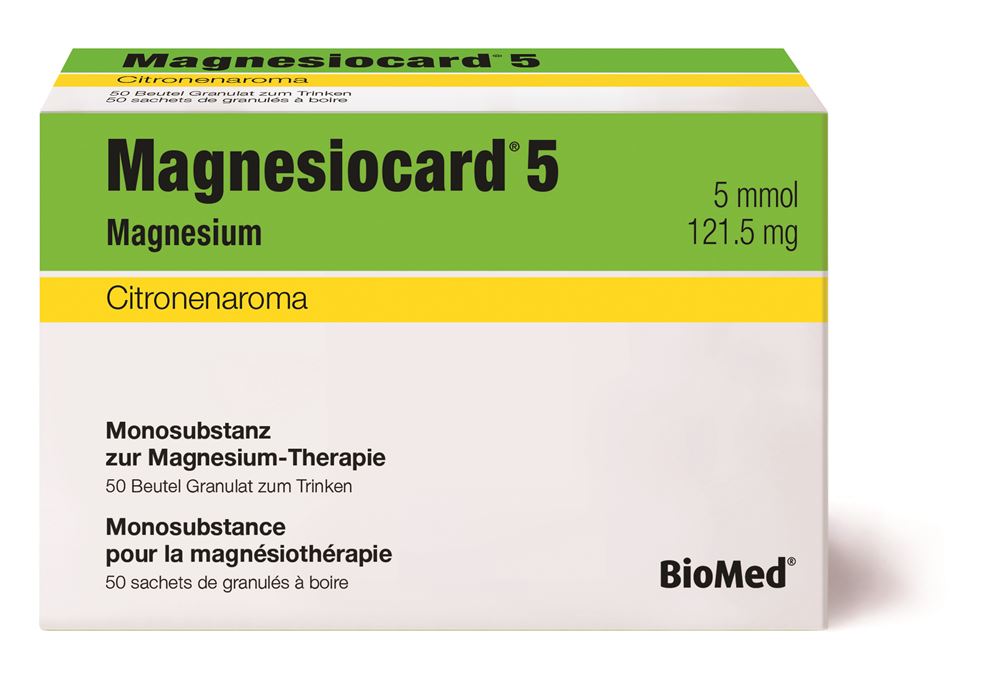 MAGNESIOCARD gran 5 mmol citron sach 50 pce