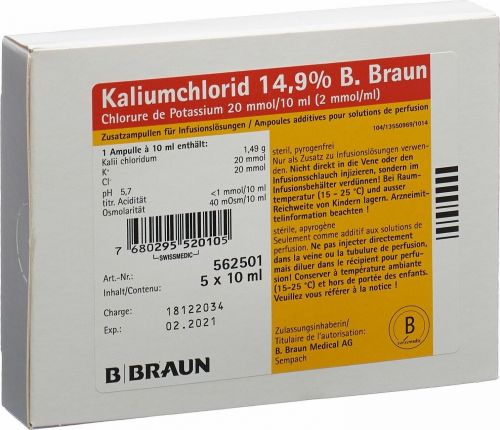 Kaliumphosphat 1 molar B. Braun, Zusatzampulle für Infusionslösungen