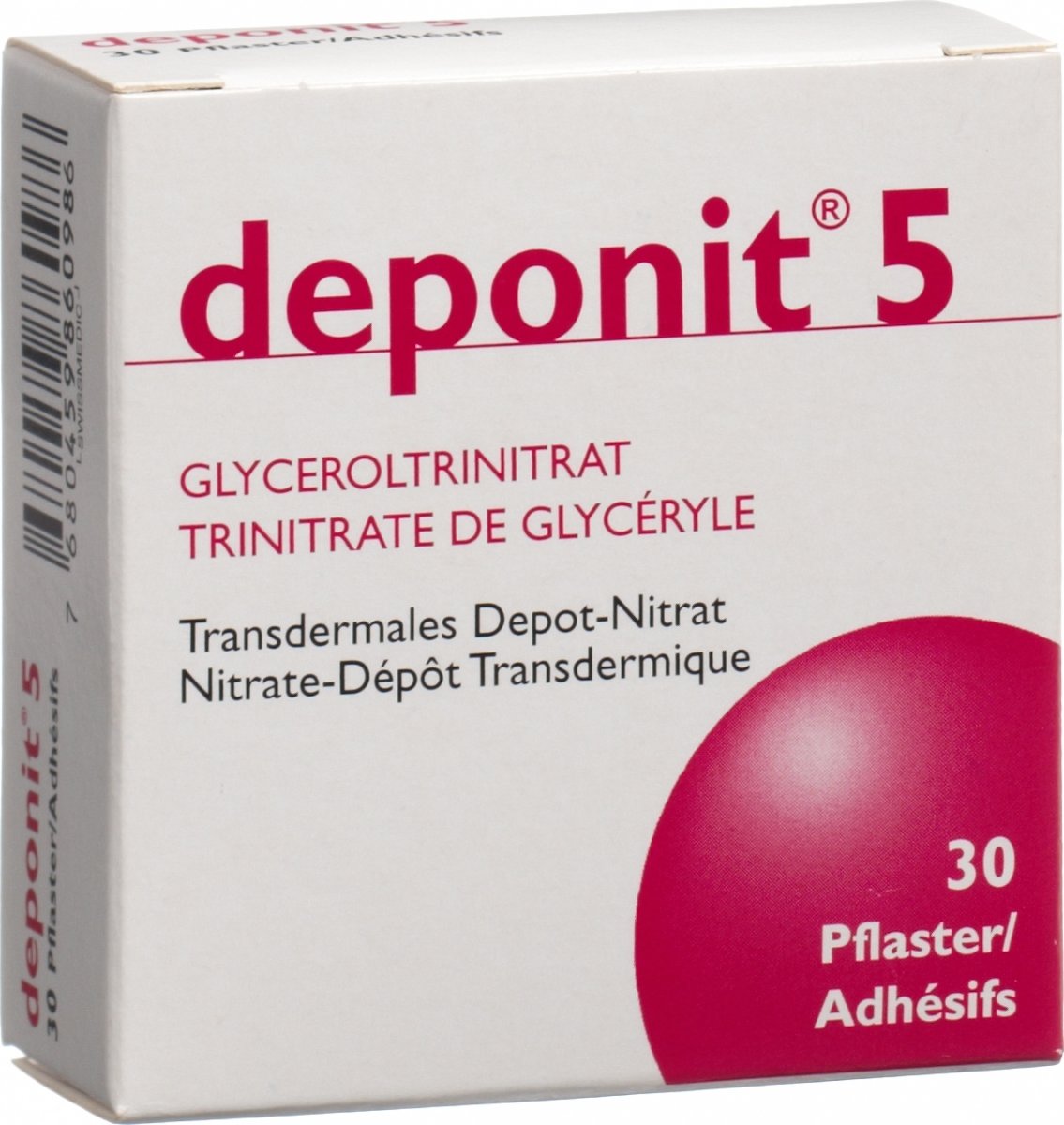 Deponit 5, transdermales Pflaster