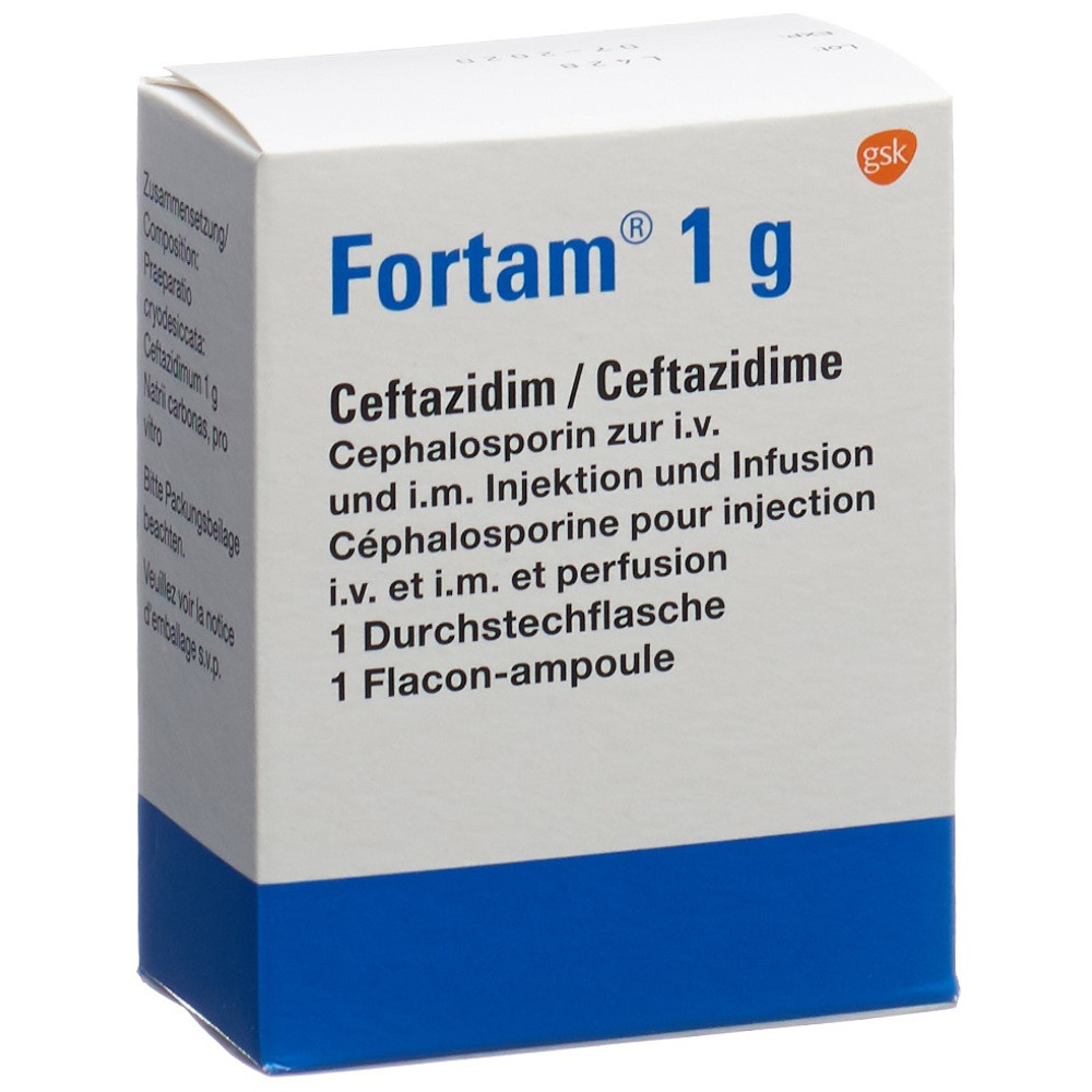 Fortam 1 g, Pulver zur Herstellung einer Injektions- oder Infusionslösung