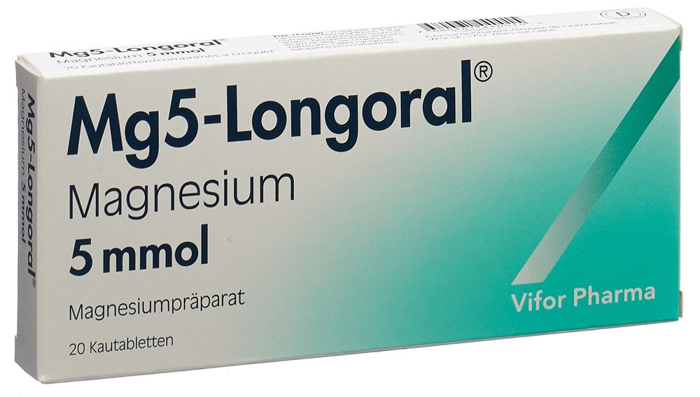 Mg 5-Longoral, comprimés à croquer