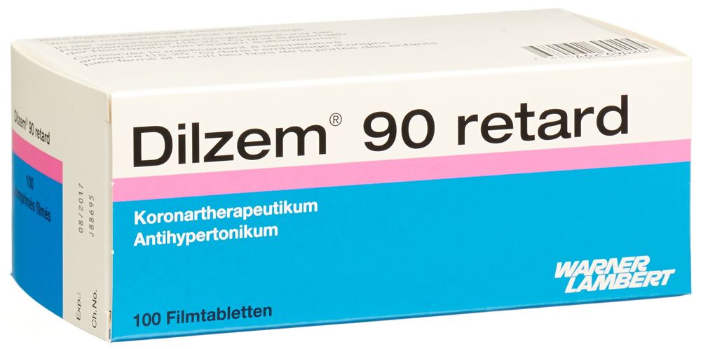 DILZEM Retard cpr pell ret 90 mg 100 pce