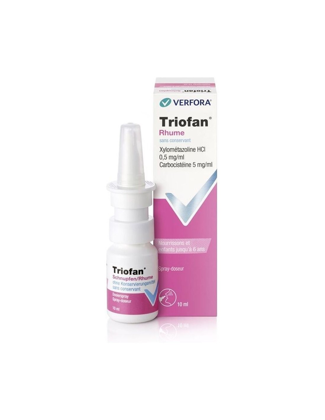 Triofan Rhume Classic, spray nasal, solution pour petits enfants et nourrissons