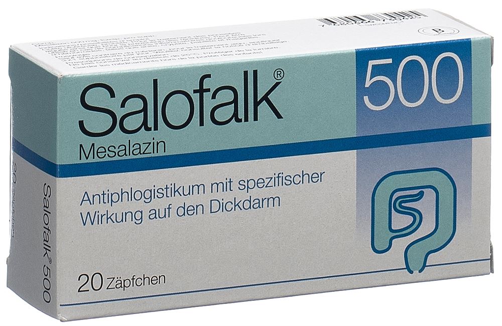 SALOFALK supp 500 mg 20 pce