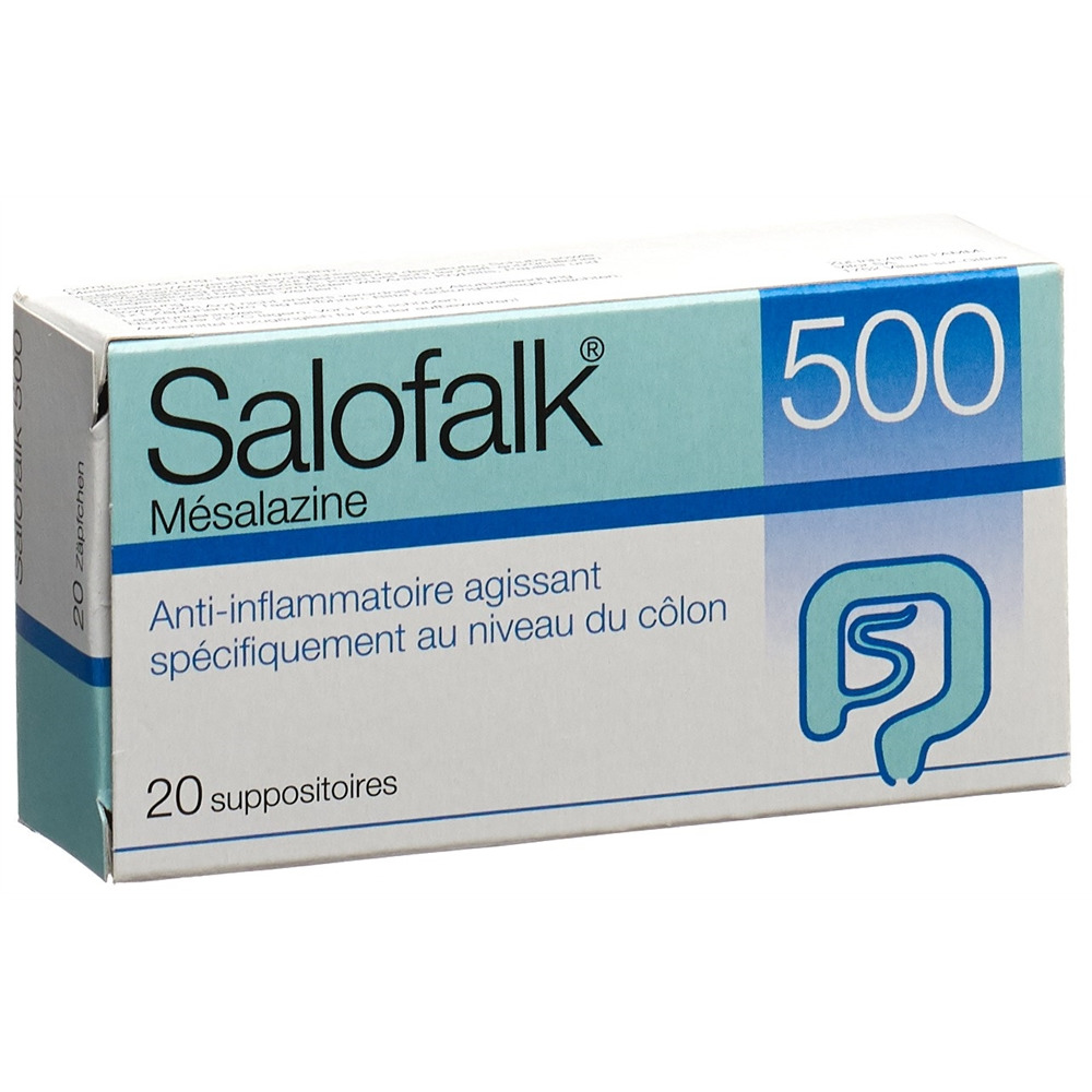 SALOFALK supp 500 mg 20 pce