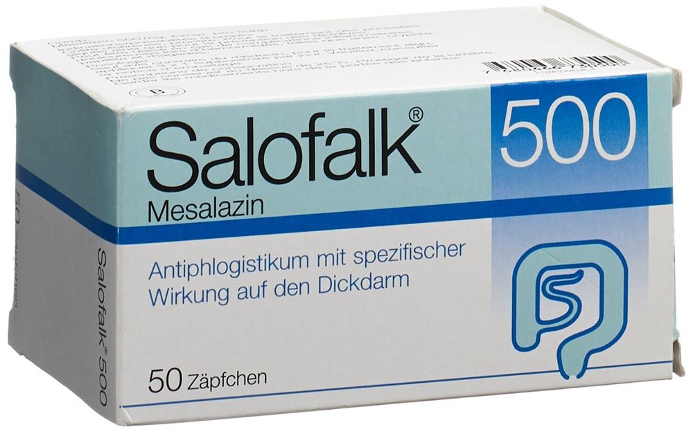 SALOFALK supp 500 mg 50 pce
